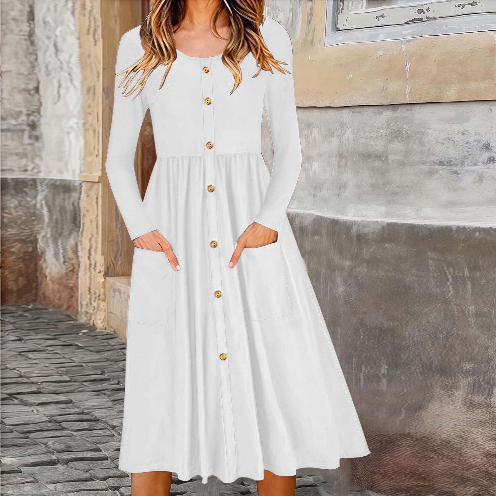 maxi dress and shirt outfit Seven Maxi Dress Outfits for Spring