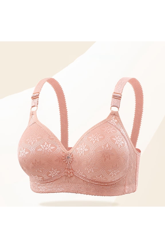 Supportive Sports Bras for Women Plus Size Wireless Tshirt Bra Lightly Adjustable Strap Bralettes Gym Yoga Bras