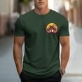 thumbnail image 1 of SOOMLON Tops for Men Hawaii Casual Crew Neck Cotton T Shirts Funny Print Short Sleeve Summer Shirts 2025 Fashion Army Green Big and Tall Vacation Tees Classic Soft Athletic Tops Blouses Value XL, 1 of 5