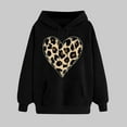 thumbnail image 1 of SOOMLON Valentines Day Hoodies Women Girl Friend Valentines Gift Plus Size Loose Long Sleeve Scoop Neck Sweatshirts Tops Cute Love Heart Graphic Pullovers Shirts Trendy Festival Clothes 2025 Black M, 1 of 5