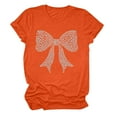 thumbnail image 1 of SOOMLON Valentines Day Tops Women Couple Valentines Gift Tunic Short Sleeve Crew Neck Shirts Funny Heart Graphic Blouses Fashion Valentines Outfits 2025 Orange XL, 1 of 2