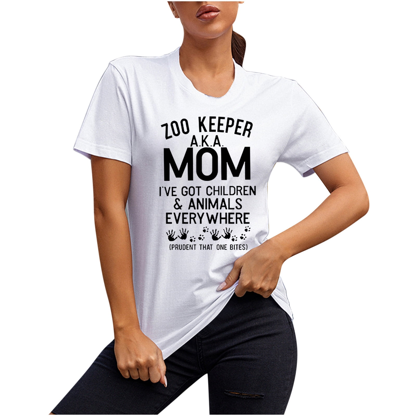 EveryWear Printed Crew-Neck T-Shirt for Women