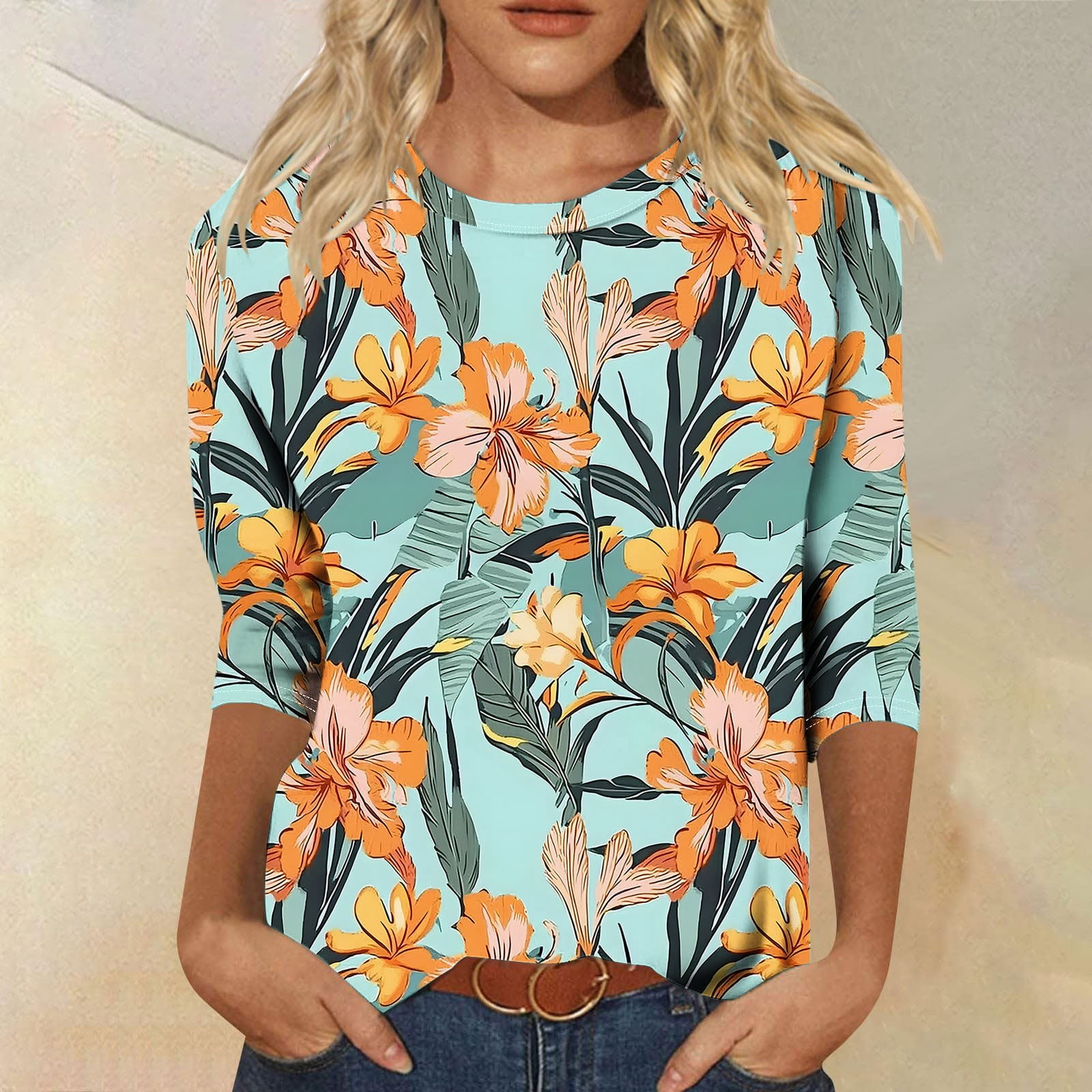 Haut Talbots - Rayé Multicolore - Taille L - Manches 3/4 - Coton - Neuf Avec étiquettes