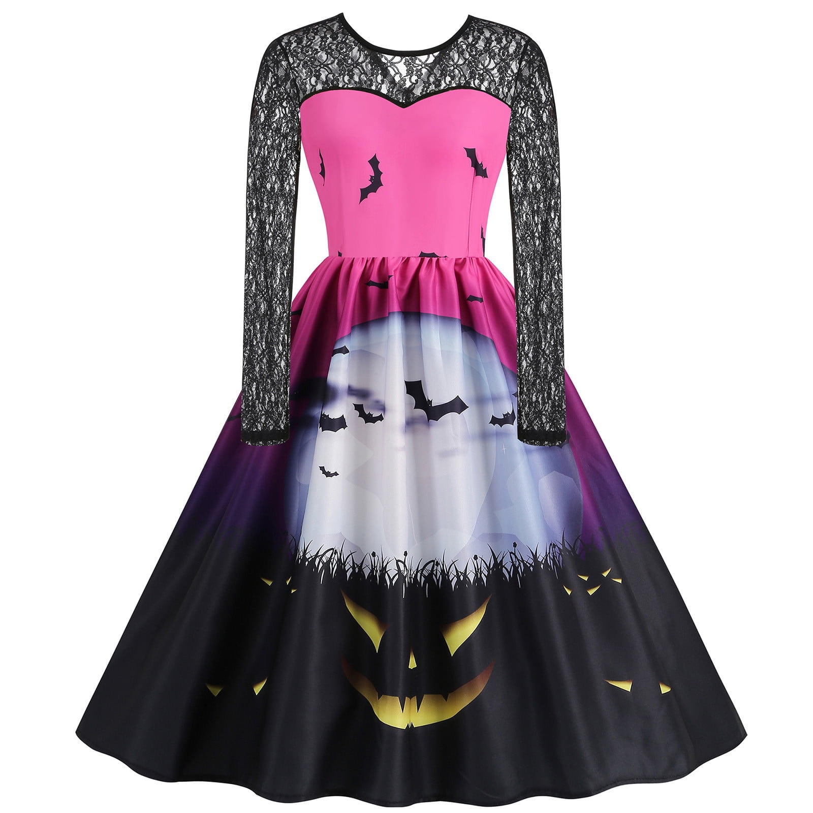 SOOMLON Womens Halloween Costumes Womens Halloween Audrey Dress 50s ...