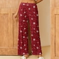 thumbnail image 1 of SOOMLON Womens Pajama Pants Cozy Funny Graphic Pajama Bottoms Adult Loose Warm Winter Lounge Sleepwear Pjs Pants Elastic Waist Cozy Wide Leg Pants Nightwear Colorful XL, 1 of 7