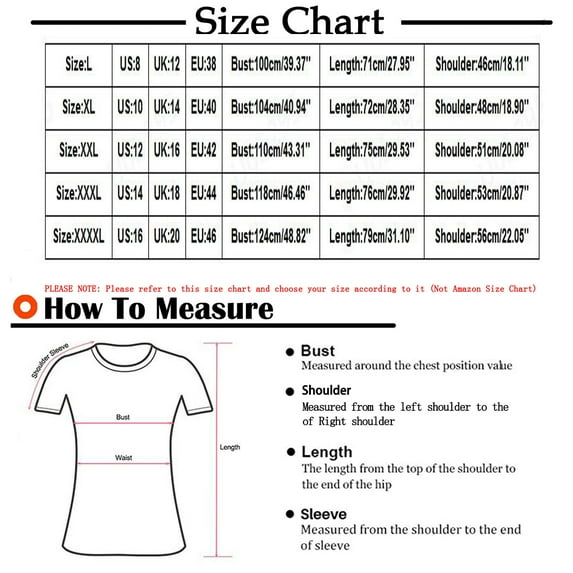SOOMLON Womens T-Shirt Graphic Tees Cute Print Short Sleeve Summer Tops Casual Tunics Hawaiian Shirt Plus Size Solid O Neck Loose Short Sleeve T-Shirt Blue XL