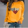 thumbnail image 1 of SOOMLON Womens Valentines Day Sweatshirts Girl Friend Valentines Gift Casual Long Sleeve Crew Neck Hoodies Tops Cute Love Heart Print Pullovers Shirts Trendy Festival Outfits 2025 Yellow S, 1 of 4