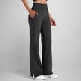 thumbnail image 1 of SOOMLON Yoga Pants for Women Plus Size Pants Elastic Waist Flared Pants with Pockets Side Split Cusual Workout Leggings, 1 of 5