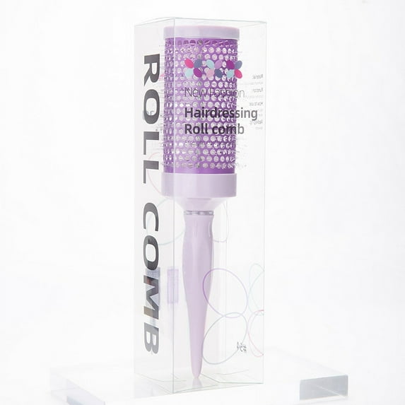 SOONEL 54mm Round Hair Brush -Professional Wet & Dry Roller Hair Brush,Hair Care Styling Tool Purple