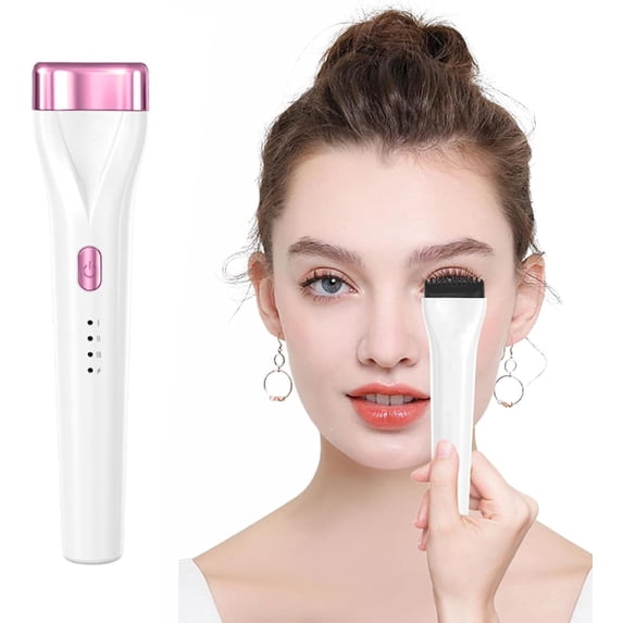 SOONEL Heated Eyelash Curler,5D Electric Eyelash Curler,Long-Lasting Heated for Natural Lashes-White