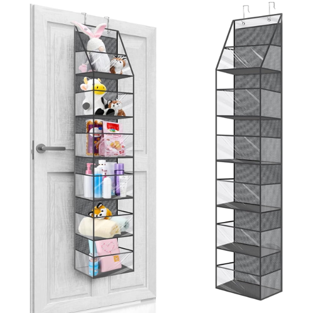 SOONHUA 6Shelf Over The Door Organizer with Clear Pocket Over The Door