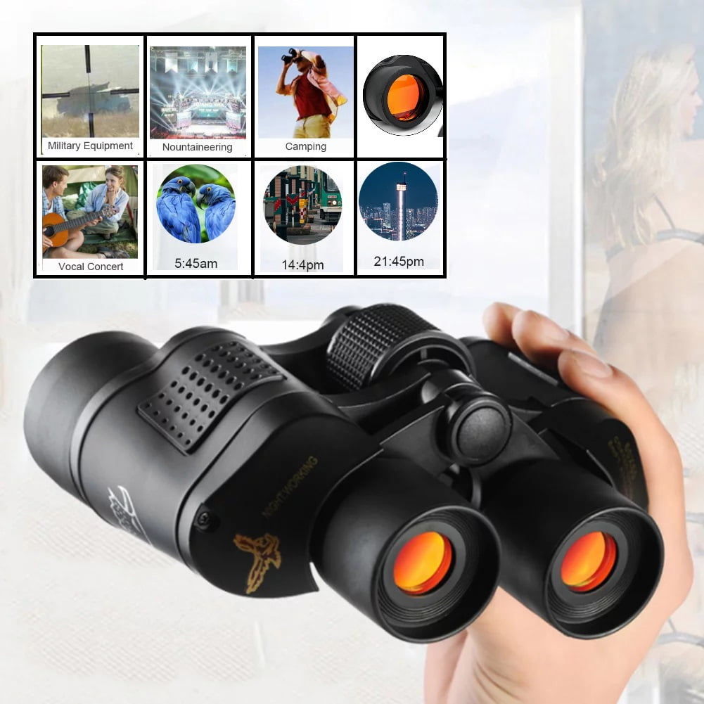 SOONHUA 60x60 Binoculars for Adults Compact HD Professional Day/Night