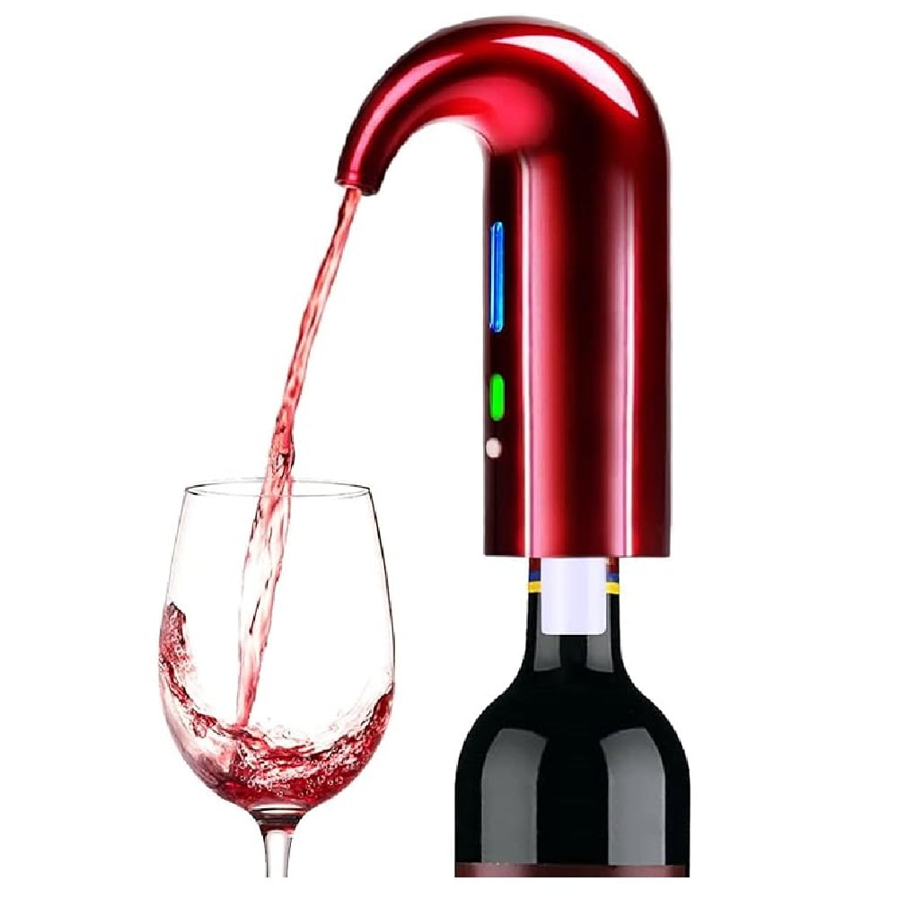 SOONHUA Electric Wine Aerator Pourer, Portable OneButton Wine Decanter