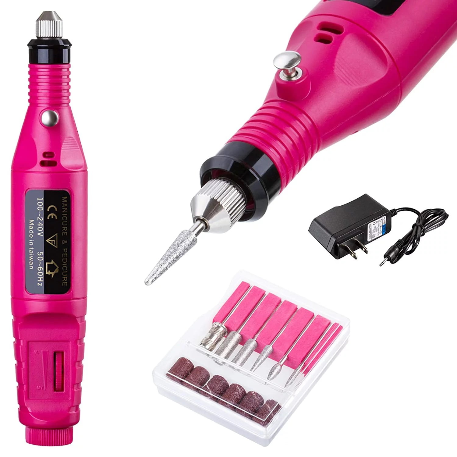 SOONHUA Portable Electric Nail Drill Set Pen Sander Polish Machine
