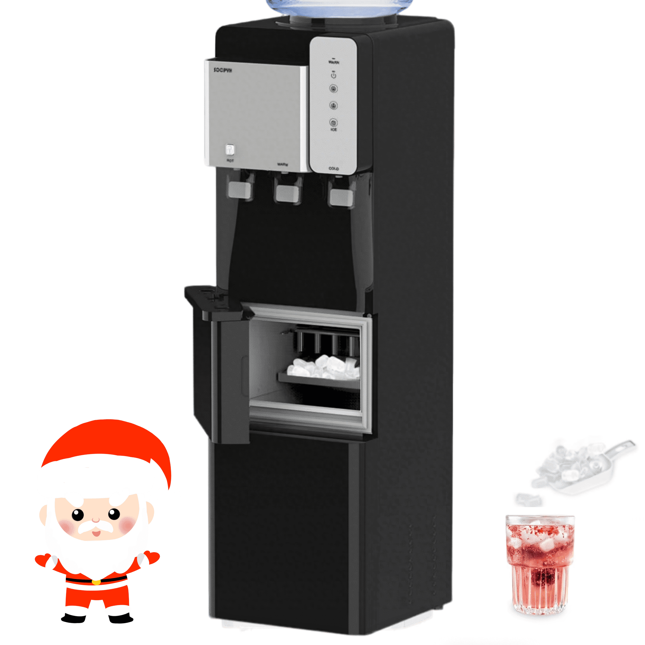 SOOPYK Water Cooler Plastic Hot, Cold & Room Temperature 5 Gallon Top Loading Water Cooler