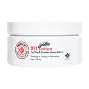 SOOTHE N WIPE Emergency 911 Hand & Foot Lotion - Aloe Vera-Made Lotion for Dry Hands, Cracked Feet, Perfect for those Working Barefoot, with Callused Hands, 8 oz.
