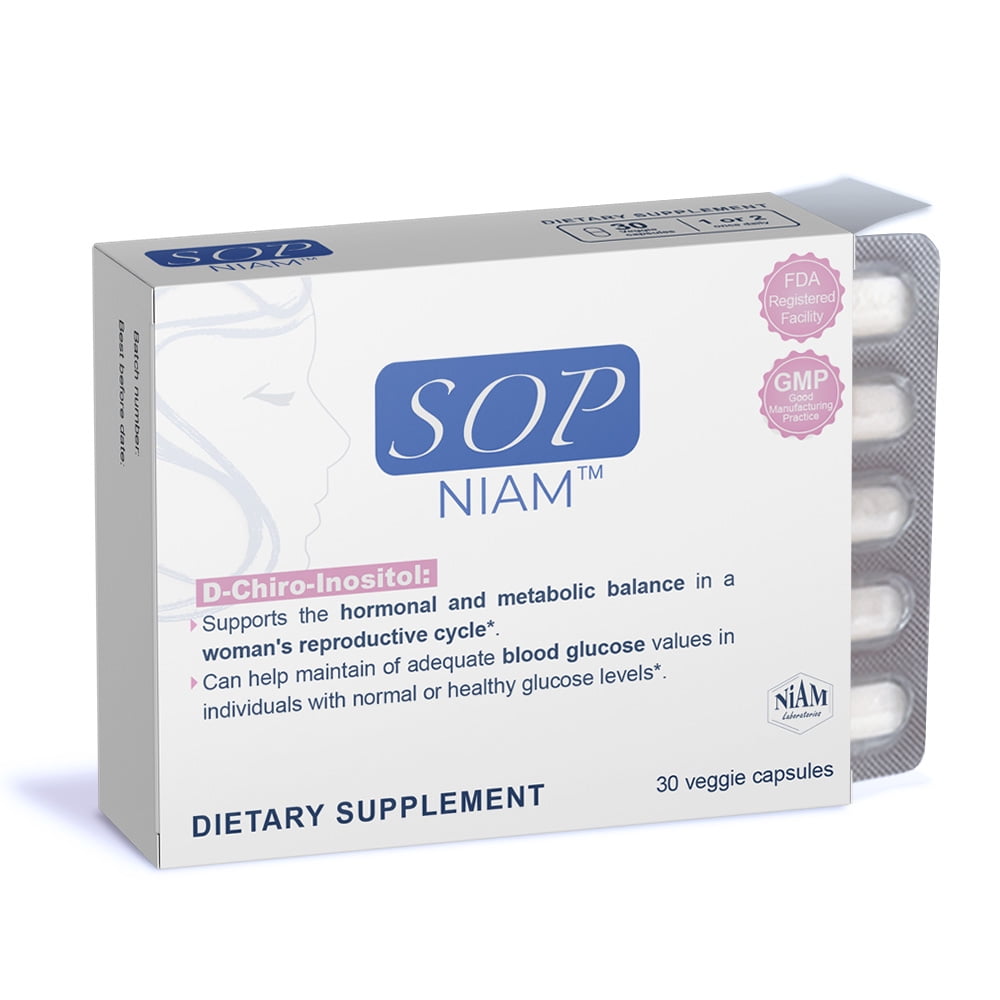SOP Niam Pcos Supplement DChiro Inositol + Multivitamin Capsules