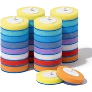 SOPAMI 32pcs Disposable Toilet Brush Sponge Head Refills Colored | 3-Layer Pre-Loaded Toilet Bowl Wand Refills Pre-Loaded with Cleaner Toilet and Bathroom Cleaning Supplies Sponge Replacement