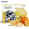 thumbnail image 1 of SOPAMI Garbage Disposal Cleaner Deodorizer Tablets 12 Pack Powerful XL Foaming Tablets with Fresh Citrus Scent, Natural Formula Cleans Sink Grind Chamber & Drainpipe, Dishwasher Cleaner Compatible, 1 of 6