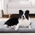 SOPAT Deluxe Washable Dog Bed for Large Dogs Dog Crate Mat 36 Inch
