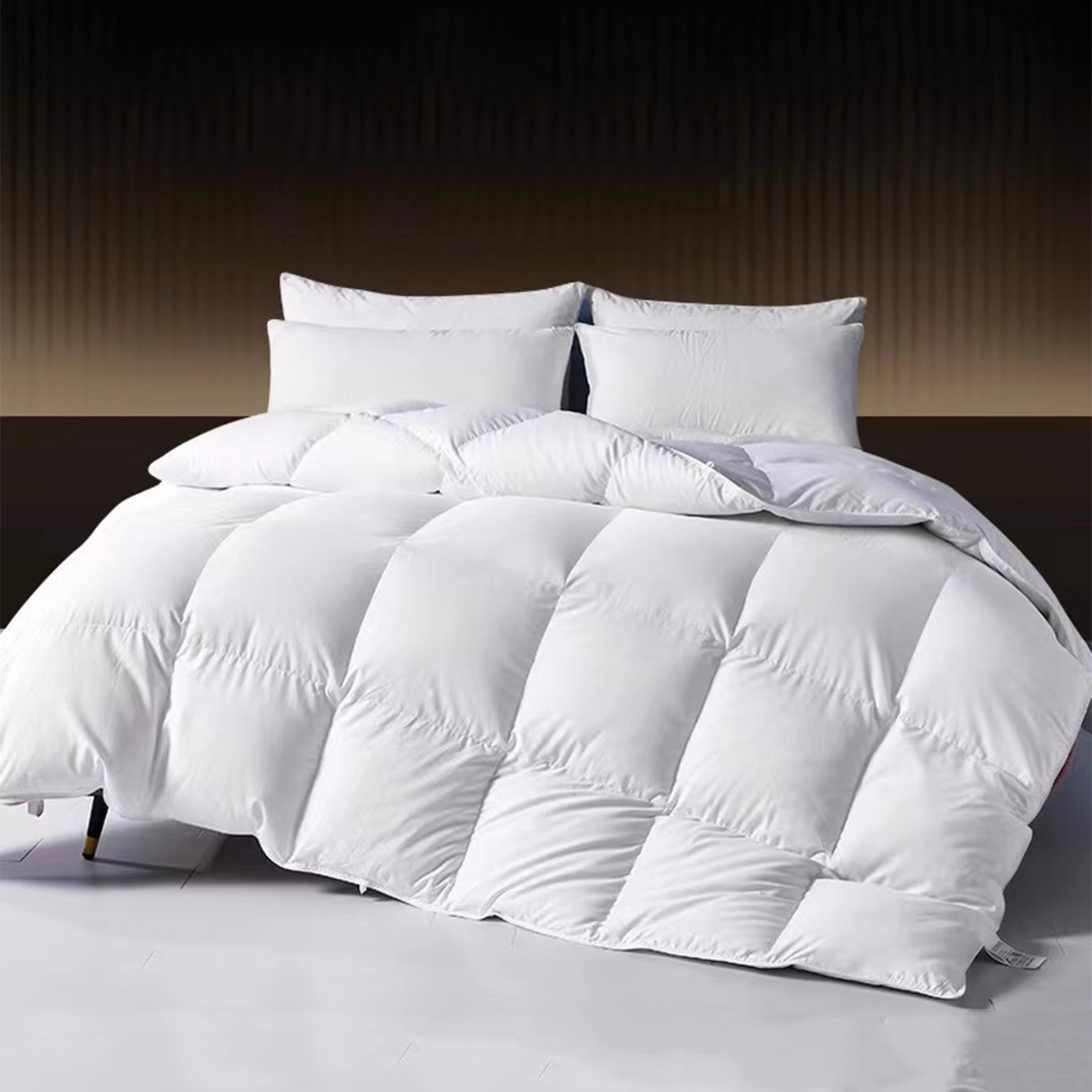 Puredown Medium Weight Goose Feather and Down Comforter, Feather