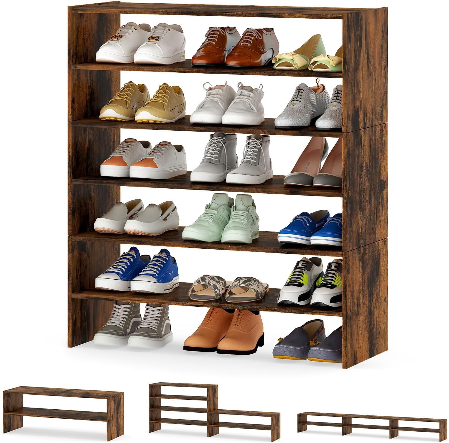 Small Corner 18 Pair Shoe Racknull