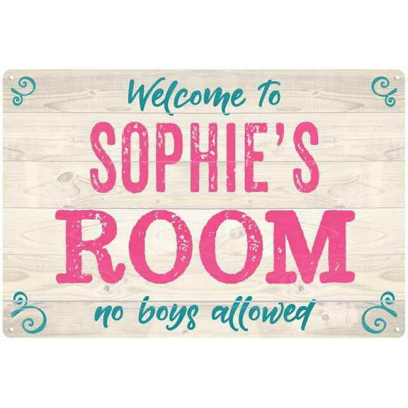 SOPHIE'S Room Kids Bedroom Sign Gift 8x12 Metal Sign 108120089106