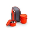 thumbnail image 1 of SOPL-OLIVEWARE Boss Stainless Steel Lunch Box, Microwave Safe & Leak Proof, 3 Ineer Steel Containers With Bpa Free Airtight Lids (290 ml, 450 ml, 600 ml), Fabric Bag - Orange, 600 Milliliter, 1 of 4