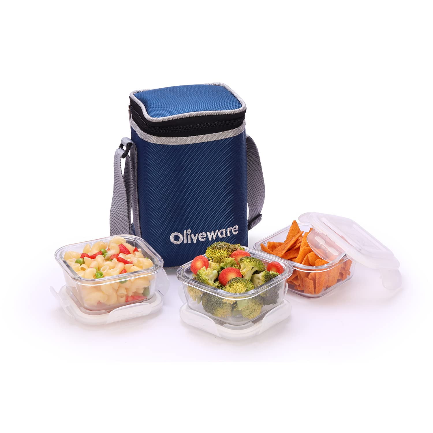 SOPLOLIVEWARE Bounty Borosilicate Glassware Lunchbox, Microwave