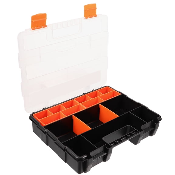 SOPOTUTU Plastic Compartment Storage Box for Hardware Screws and Electronic Components Assorted Color
