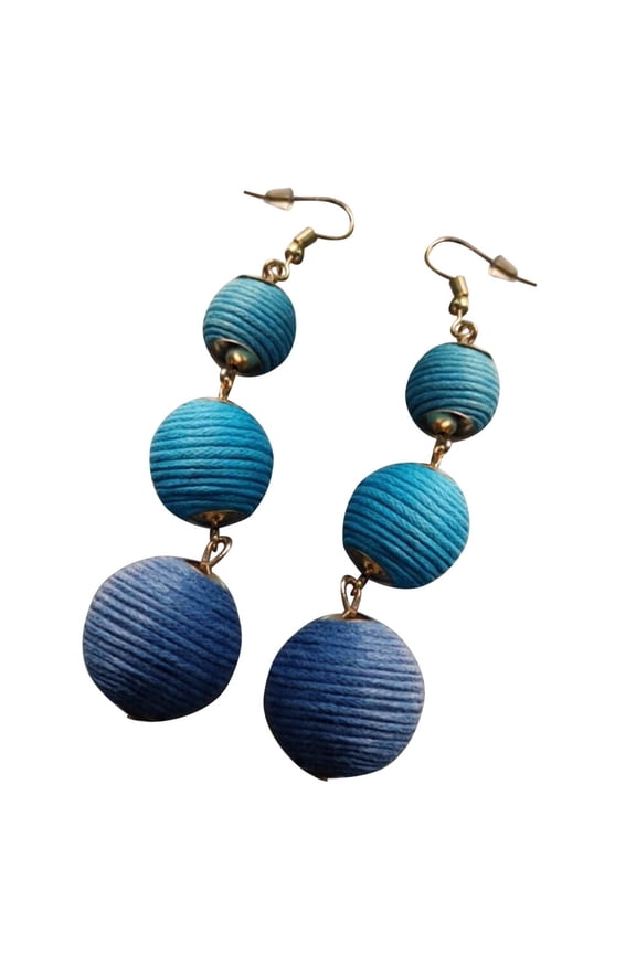 1 Pair Lantern Earring for Women Hawaiian Party Dangle Earrings Blue Jewelry Decoration