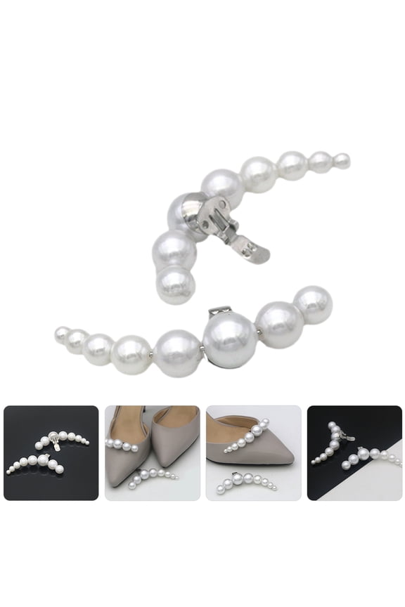 White Metal Shoe Clips Stylish and Durable for Heels Flats Boots