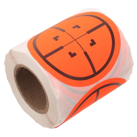 SOPOTUTU Orange Self Adhesive Stickers, Portable Precision Markers for Shooting Practice and Archery