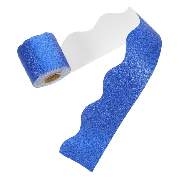 SOPOTUTU Versatile Blue Paper Blackboard Border Decal for Engaging Classrooms