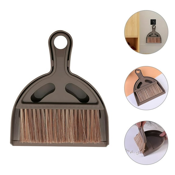 SOPOTUTU Home Cleaning Brush Coffee Plastic 1 Set
