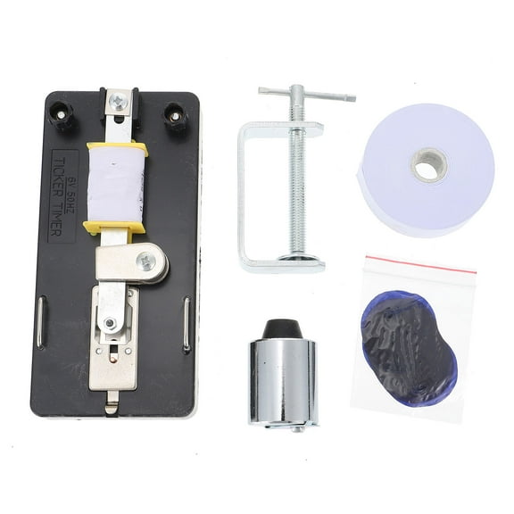 SOPOTUTU Electromagnetic Dotting Timer Ticker-Tape Timer for Teaching Use Black Plastic Metal