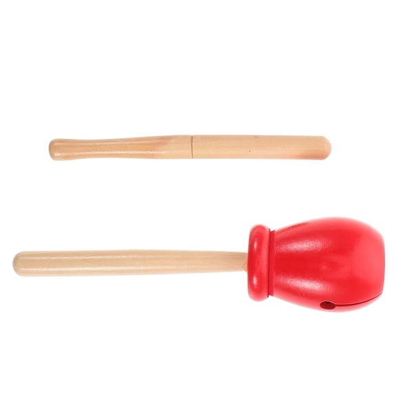 SOPOTUTU Wood Block Instrument Percussion Instrument Set Red Wood 1 Set Rhythm Practice
