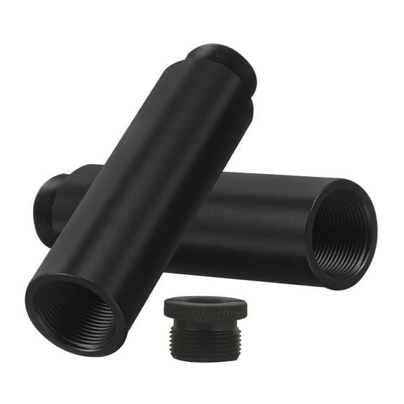 SOPOTUTU Black Metal Microphone Stand Extension Tube Compatible with Camera Mount Easy to Install