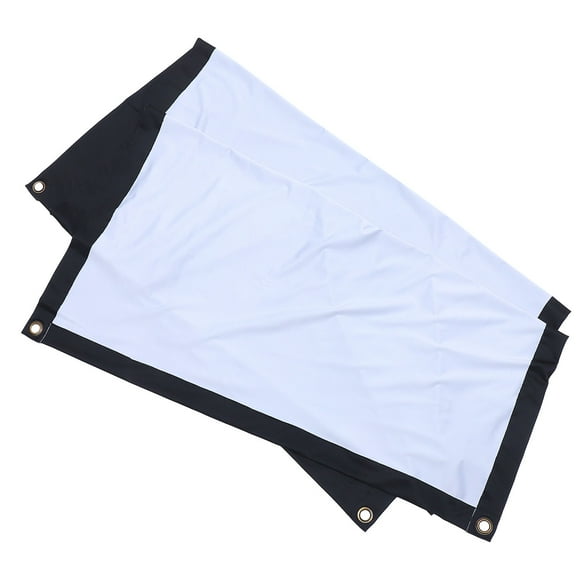 SOPOTUTU 1 Set Projector Screen Anti Crease Foldable Projection Movie Screen Black Polyester 60 Inch