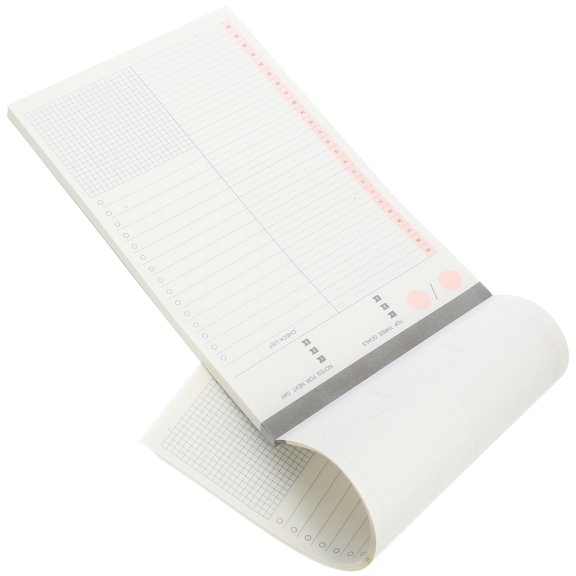 SOPOTUTU 1 Set Time Table Scheduler White Paper Convenient Planner Portable Design for