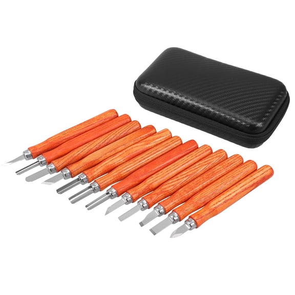 SOPOTUTU Wood Set with Wooden Handles, Brown DIY Chisels