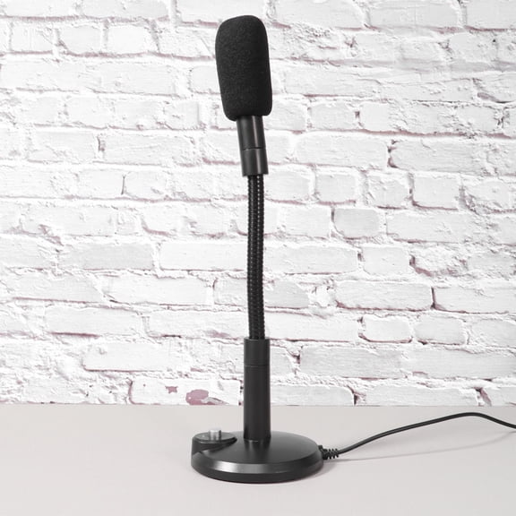 SOPOTUTU USB Condenser Microphone for Computer Black Plastic and Metal with Ideal for Podcasting and Skype