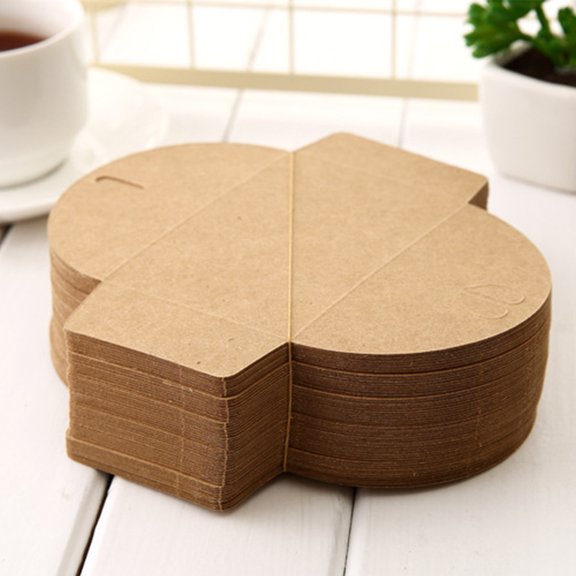 SOPOTUTU 1Set Brown Kraft Paper Envelope Vintage Handmade Biodegradable for Party Accessories