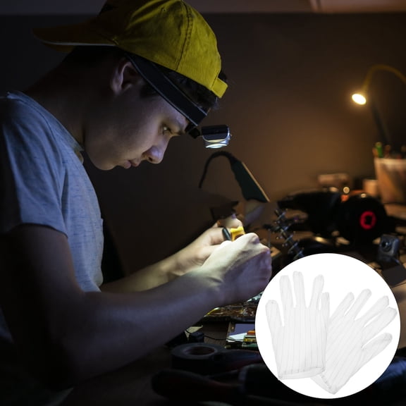 SOPOTUTU safety gloves Work Gloves Anti-static Silk 10 Pairs