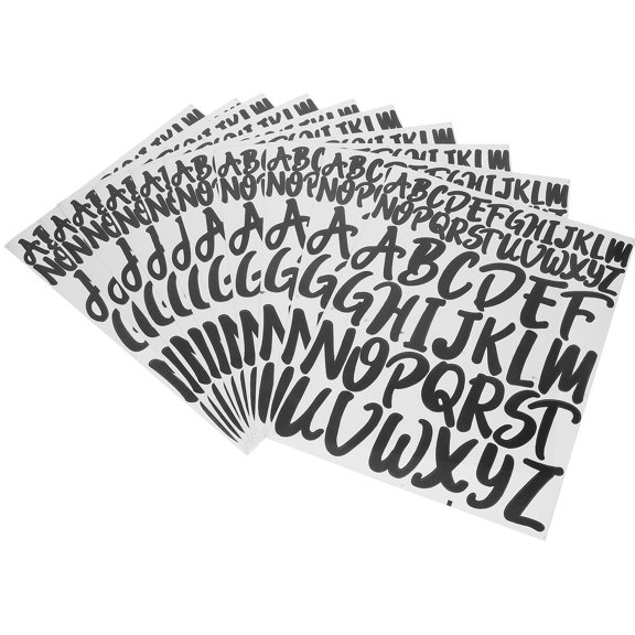 SOPOTUTU Removable Multi PVC Letter Stickers for Smooth Surfaces DIY Bulletin
