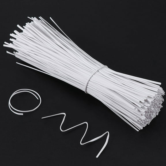 SOPOTUTU Reusable Cable Ties White Plastic Coated for Home and Office 1000Pcs