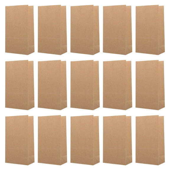 SOPOTUTU 100Pcs Khaki Paper Bags for Baking and Sweets 8.45x4.72x2.75in