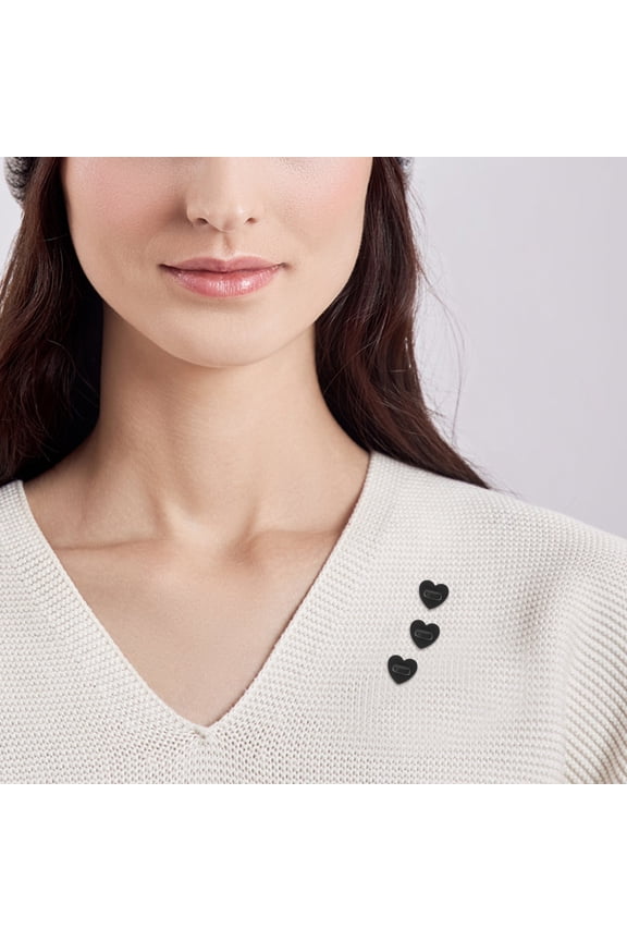 100pcs Heart-Shaped Rubber Pin Backs in Assorted Colors, Plastic Brooch Fasteners for Secure Daily Use