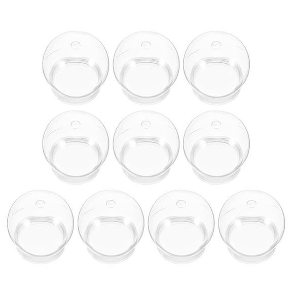 SOPOTUTU 10Pcs Transparent DIY Snow Globe Kit Classic Minimalist Round Craft Accessories