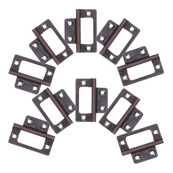SOPOTUTU 10pcs Trailer Hinges Iron Coffee Flat Hinges For RV Furniture And Homeowners
